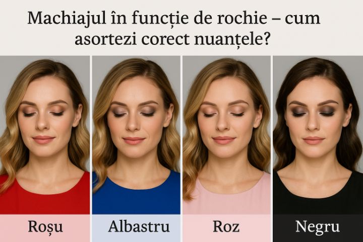 Machiajul în funcție de rochie – cum asortezi corect nuanțele?